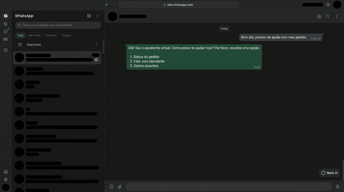 Automação de Atendimento